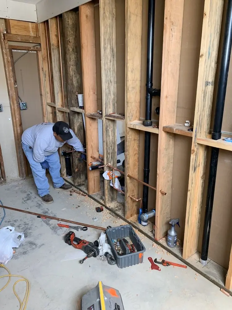 Commercial rough-in plumbing for Gas Line Repair in Kempton